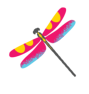 Dragonfly Leaning Left - decorative