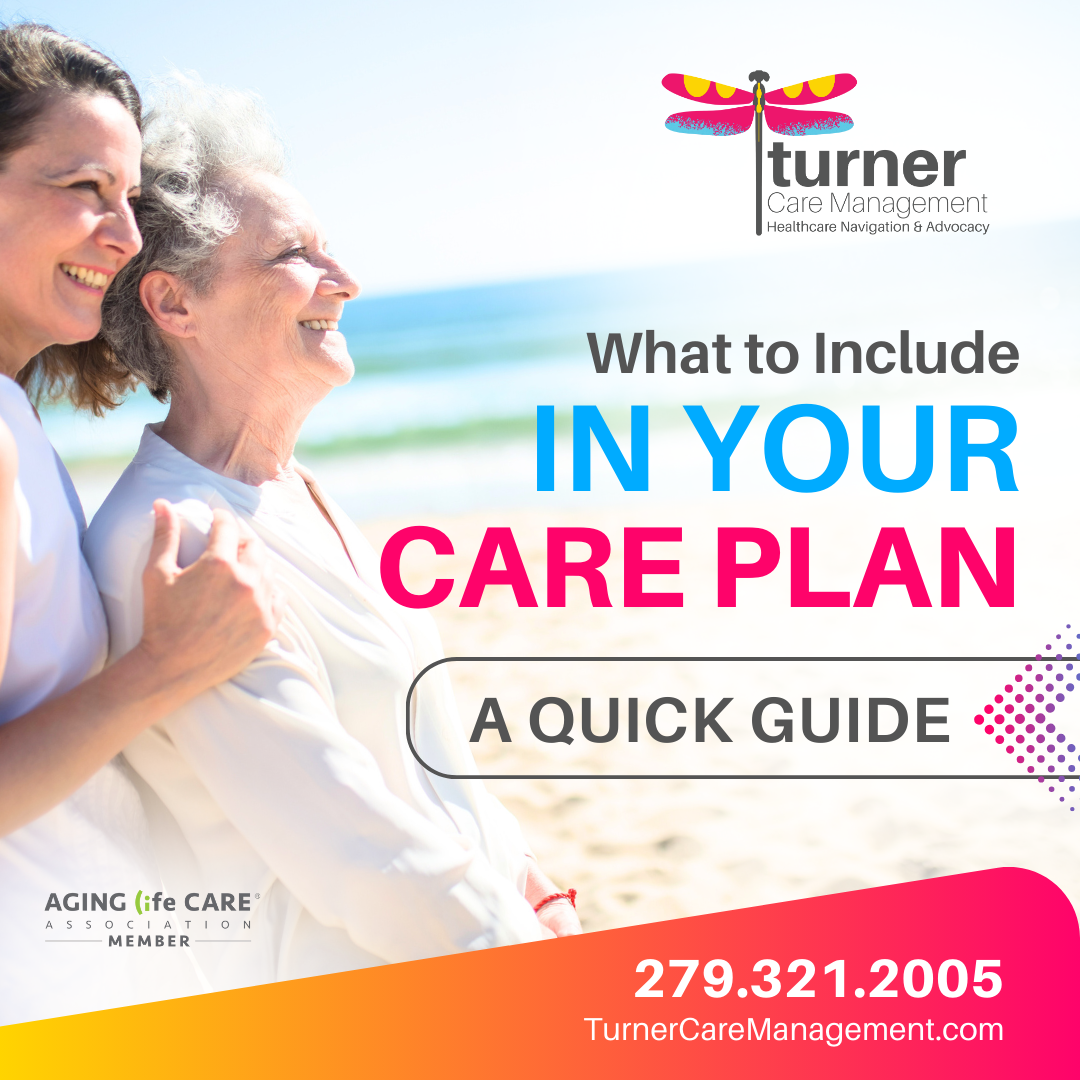What to include in a care plan